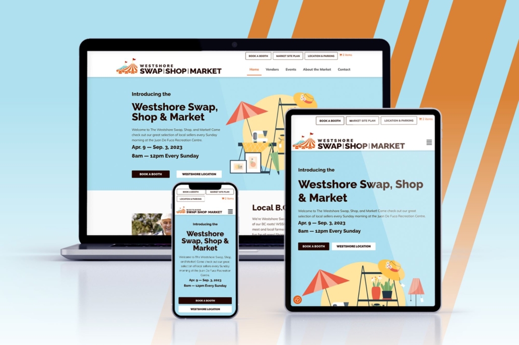 Website Design - Westshore Swap, Shop, and Market - Victoria, BC - Colwood - Langford